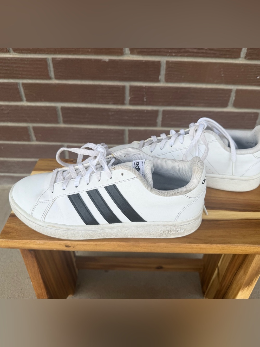 adidas Grand Court White & Black Sneakers Women’s Size 8 Classic adidas Grand Co